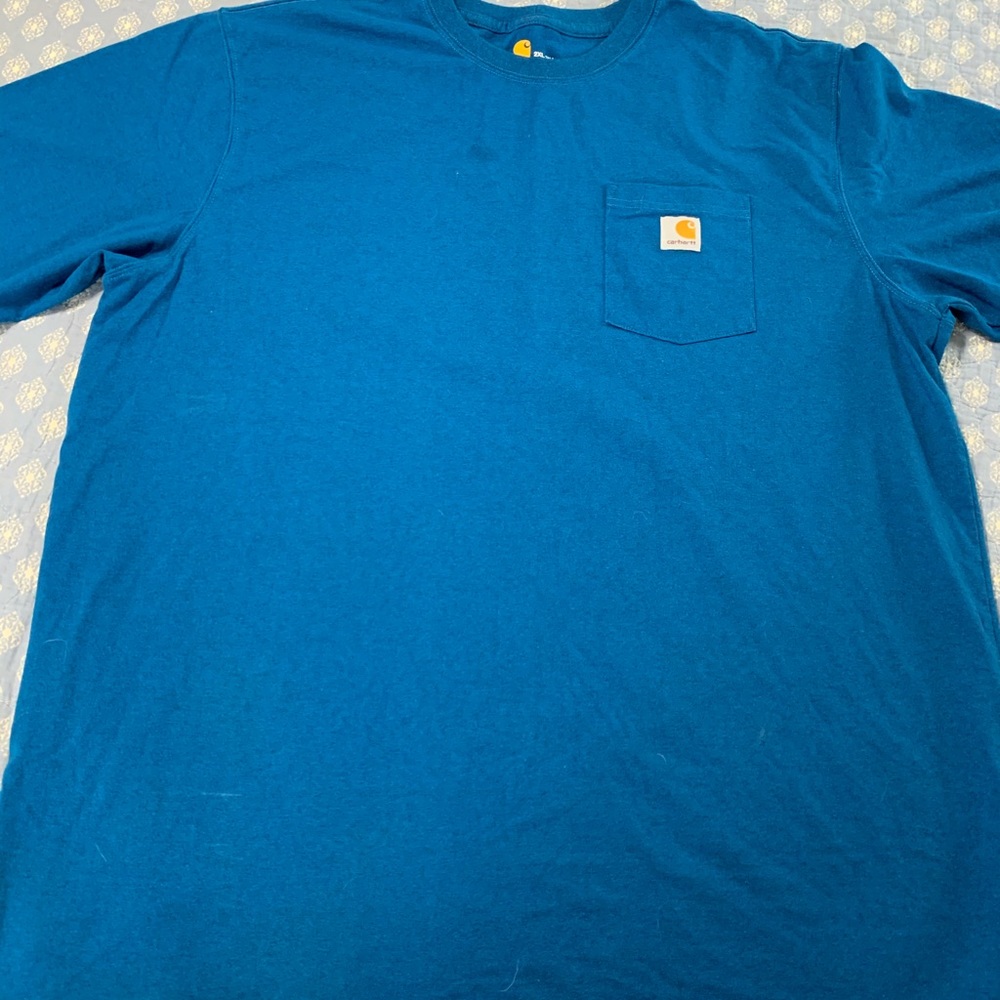Ocean blue pocket shirt NWOT